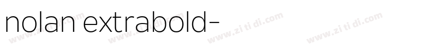 nolan extrabold字体转换